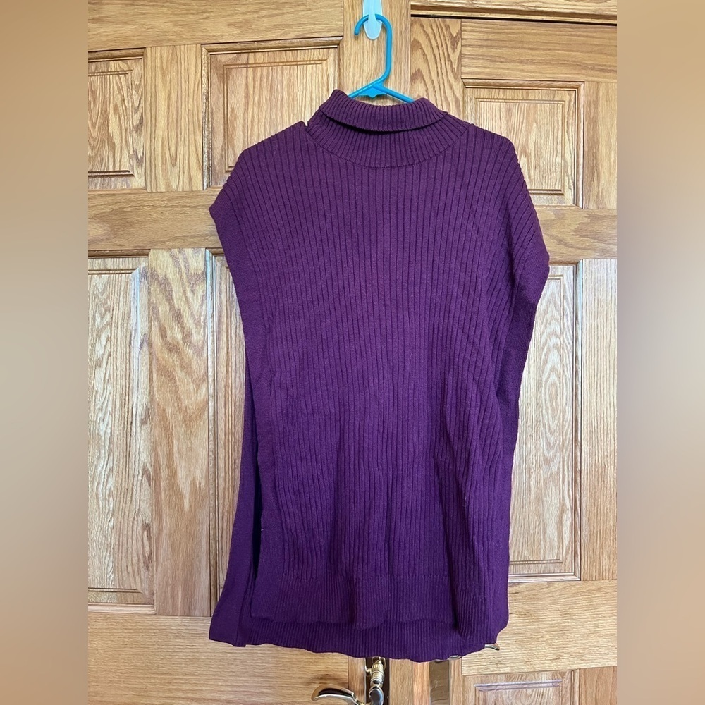 Banana Republic - Purple Ribbed Knit Sweater